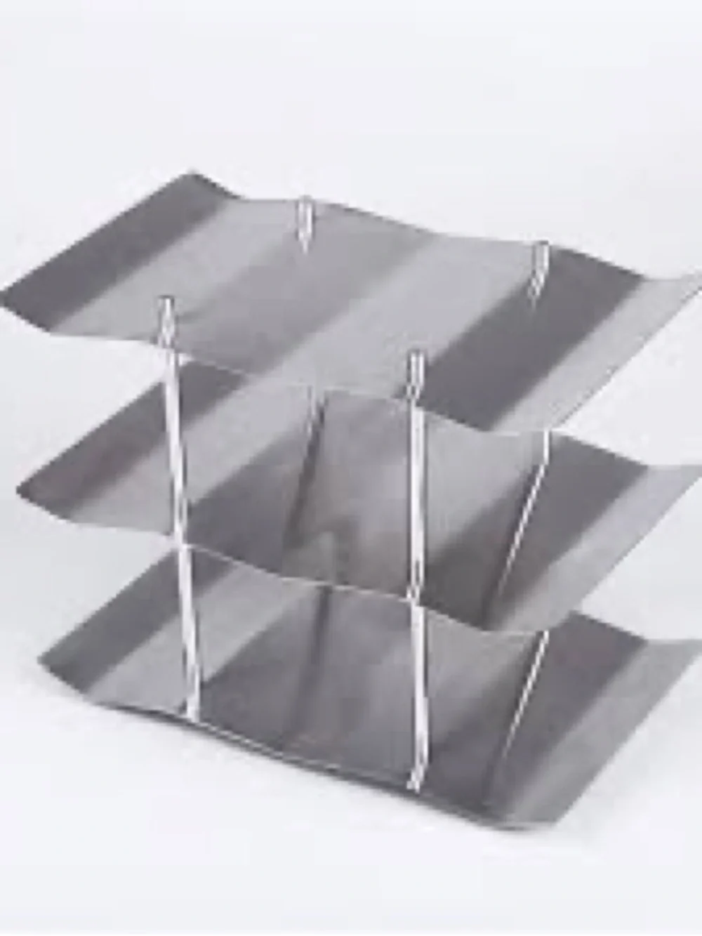 Stainless Steel 9 Wine Bottle Wavy Storage Rack